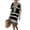 Black, variant on Women Summer Dresses Striped Beach Vacation Midi Dress 3/4 Sleeve Boho Chic Outfits Tunic Shift Dress