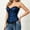 A157 Blue, variant on Women's Vintage Halloween Costume Corset Sweetheart Neckline Floral Lace Trim Bustier Top with Ribbon Bows for Renaissance Gothic Cosplay Party Wear