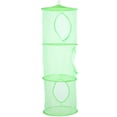 thumbnail image 1 of Red de almacenamiento verde para niños, cesta de almacenamiento de juguetes colgante de malla plegable para juguetes de peluche, ropa pequeña, calcetines de lencería, 1 of 5