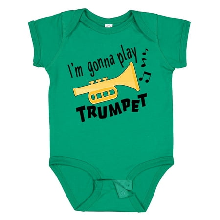 

Inktastic I m Gonna Play Trumpet- Music Gift Baby Boy or Baby Girl Bodysuit