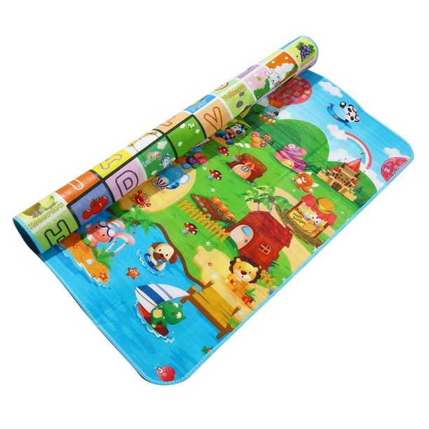 200x180cm Baby Kids Play Mat Two Sides Waterproof Crawling Mat Picnic Cushion Large Playing