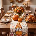 thumbnail image 2 of Fall Decorations Table Runner,Pumpkin Pattern Fall Dining Table Decor Flags,Thanksgiving Dinner Table Layout,12.99x72.04 Inch,Orange, 2 of 6