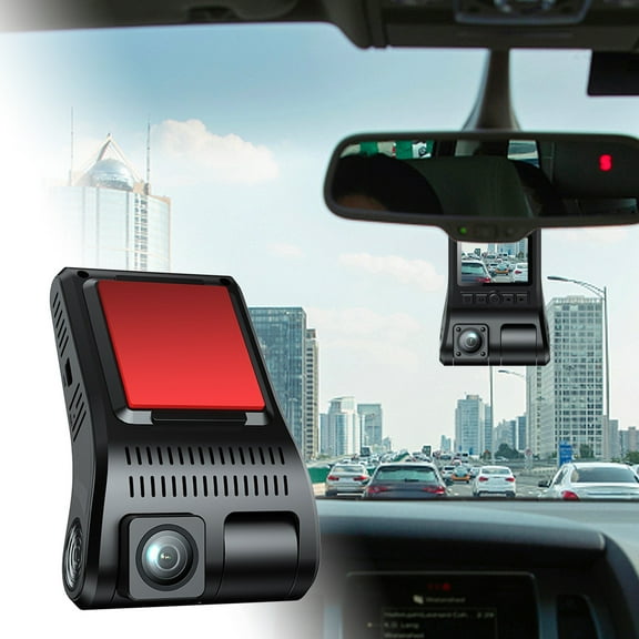 YiBai Dash Cam,Camera FHD 1080P,3 Channel Dash Camera Front,Rear,Inside Supports Loop Recording And Parking Monitoring,Black,3-lens