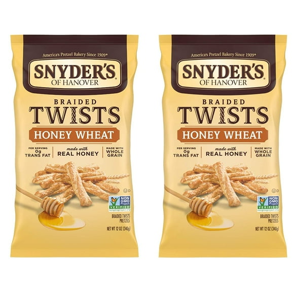 Snyder's of Hanover Braided Pretzel Twists - Honey Wheat - 12 oz - 2 pk