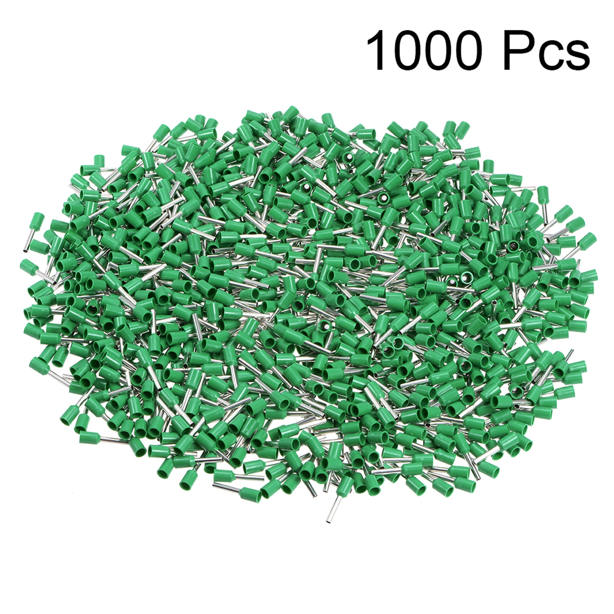 VE1510 Insulated Cord Pin End Wire Connector Crimp Terminal AWG16 Green 1000Pcs 