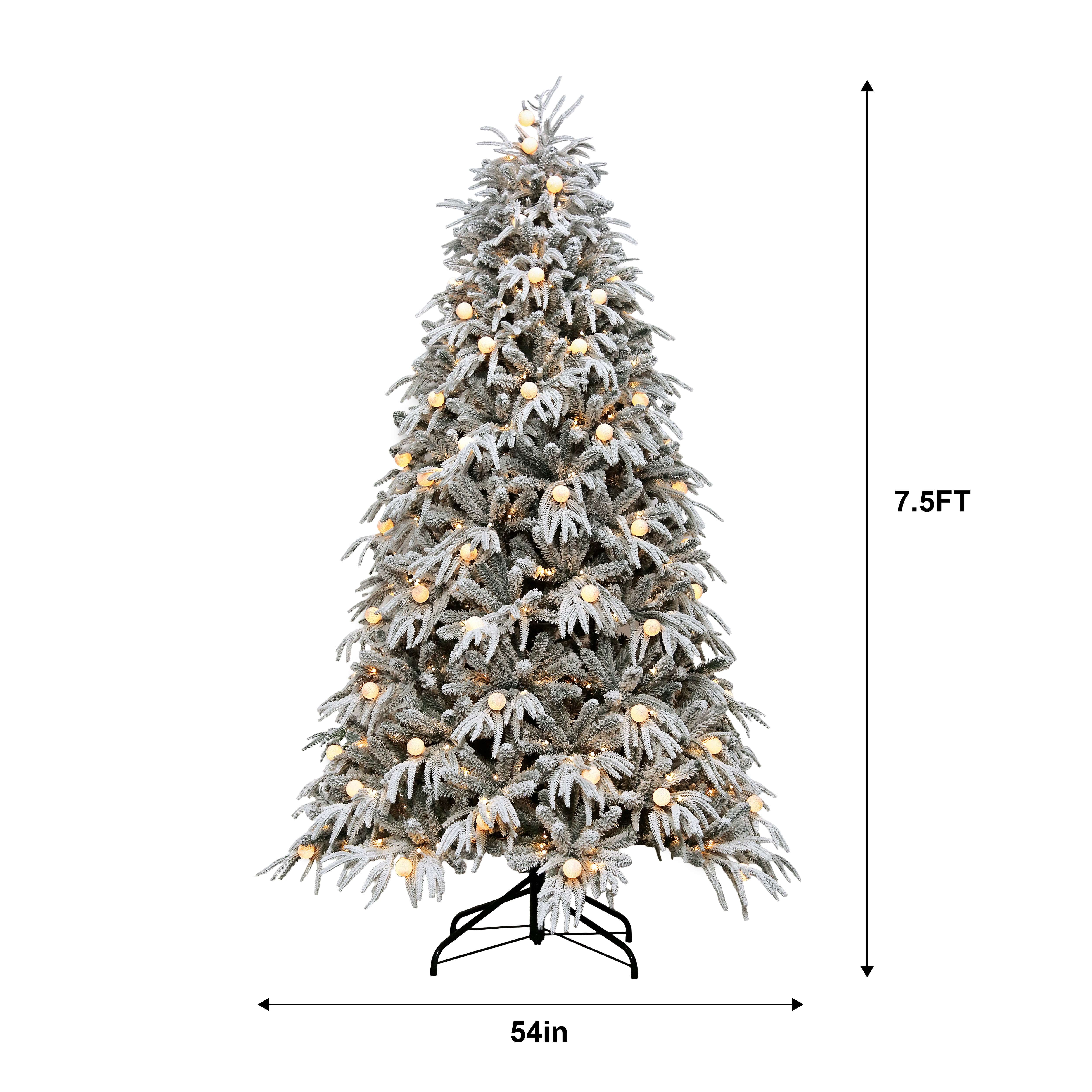 7.5 Foot Aurora Full Christmas Tree Display
