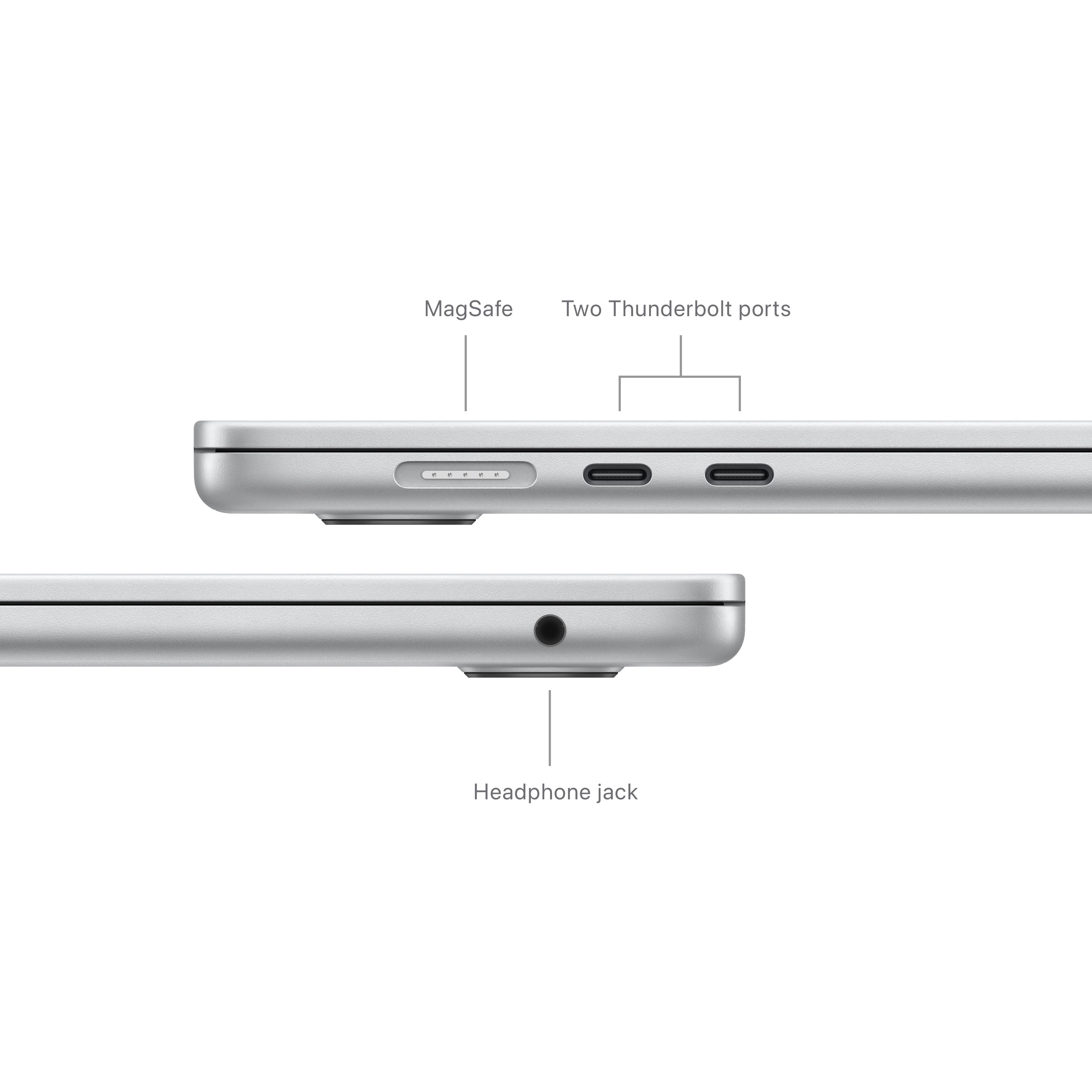 Apple MacBook Air Laptop, 15.3" Retina Display with Touch ID, Apple M3, 8GB RAM, 256GB SSD, macOS Sonoma, MRYP3LL/A thumbnail 14