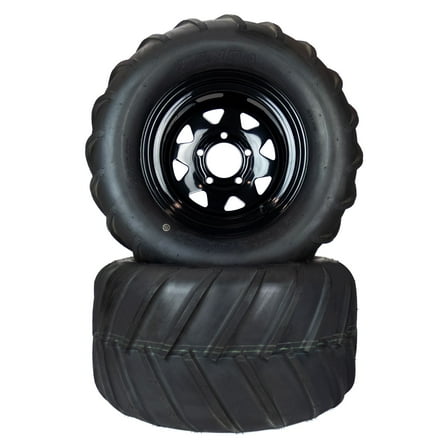 (2) Aggressive Tire Assemblies 24x12.00-12 Fits Gravely Pro-Turn 300 07101511