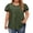 F456 Green, variant on Curuila Womens Tops Plus Size Soft Casual Short Sleeve Crew Neck Basic Solid Color Comfort T Shirt Beige Size L