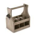 thumbnail image 4 of Weddingstar Wooden Beer Bottle Caddy With Opener, 4 of 5