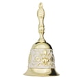 thumbnail image 1 of Hyasfey Copper Alloy Hand Bell Retro Carving Handbell with Non-Slip Handle Multifunctional Handbell for Classroom Wedding Seniors Bedside, 1 of 1