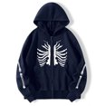 thumbnail image 2 of Sudaderas con capucha de manga larga de estilo gótico con estampado de corazón para mujer Sudadera con capucha térmica con cremallera con abrigo de mujer recortado con cremallera Pompotops  qwe15924, 2 of 6