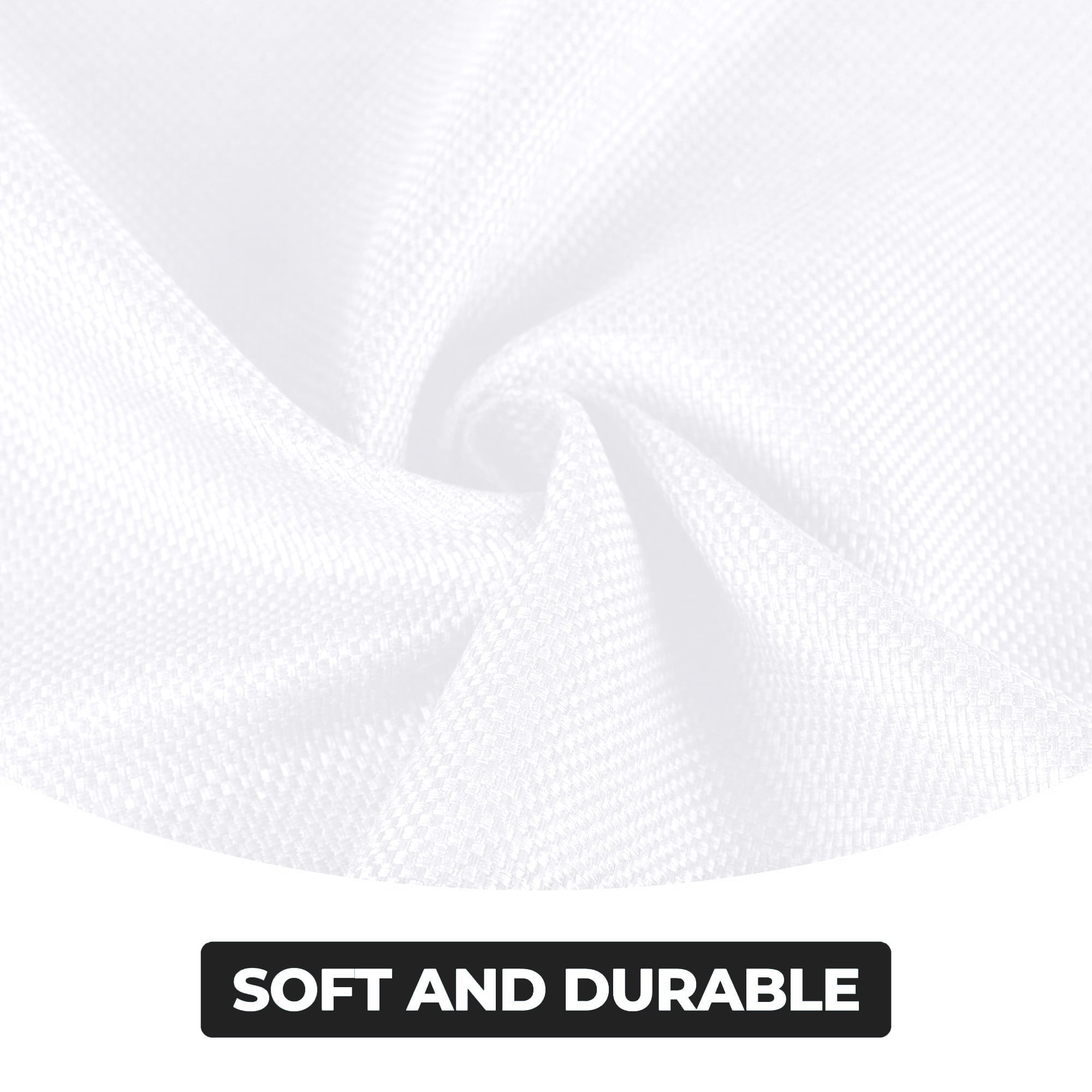 Superior Jaxon Blackout Curtains Set of 2, Grommet Header Curtain Panel Pair, 42"W x 108"L, Snow White