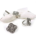 thumbnail image 3 of Bold & Beautiful Jeweled Napkin RingColor: SilverSize: 2.20"x2"Set of 4, 3 of 9