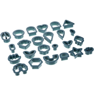 Pottery Craft Tool Clay Cutters For Handmade Crafts Dark Blue 4.5X3.5cm Cake Decorating 1 Set