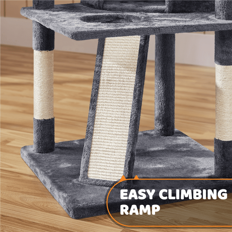 Renwick 69in Large Cat Tree Tower with Condos & Scratching Board