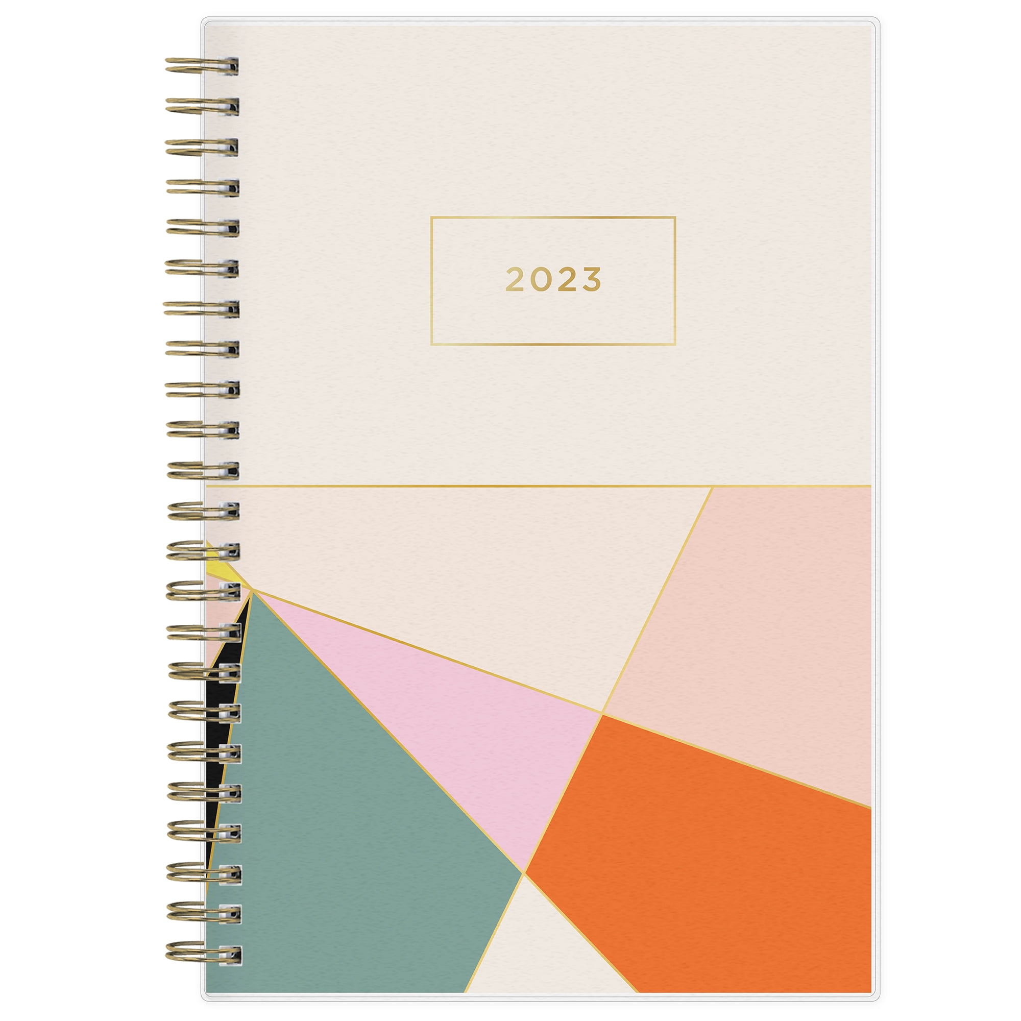 2023 Weekly & Monthly Planner, 5x8, Ashley G for Blue Sky, Kaleidoscope Multi