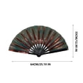 thumbnail image 2 of Fiudx Abanico de Kung Fu de 25 Cm, Diseño de Rayas Coloridas, Herramienta Tradicional para Artes Marciales, Ligero y Duradero, Perfecto para Entrenamiento y Presentaciones, Accesorio Llamativo, Ideal, 2 of 2