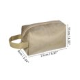 thumbnail image 2 of Unique Bargains 1 Pc Women Portable Travel Cosmetic Bag for Vacation Outdoor Activities Khaki Flannel, 2 of 3