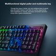 thumbnail image 3 of Kearding Teclado V3 Teclas de escritorio profesionales Teclados de juegos de para juegos Juegos de teclado y mouse para computadora Interruptores amarillos, 3 of 6