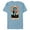 Ocean Blue, variant on Tarot Arcana Captain America as the Chariot Card - Short Sleeve Blended T-Shirt for Adults - Customized-Purple