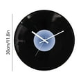 thumbnail image 3 of YOHAVEN Sunset Vinyl Record Wall Clock Vintage Style Retro Music Decor for Living Room Office, Unique Round Wall Clock with Nostalgic Design for Home Ambiance Decoration, 3 of 6