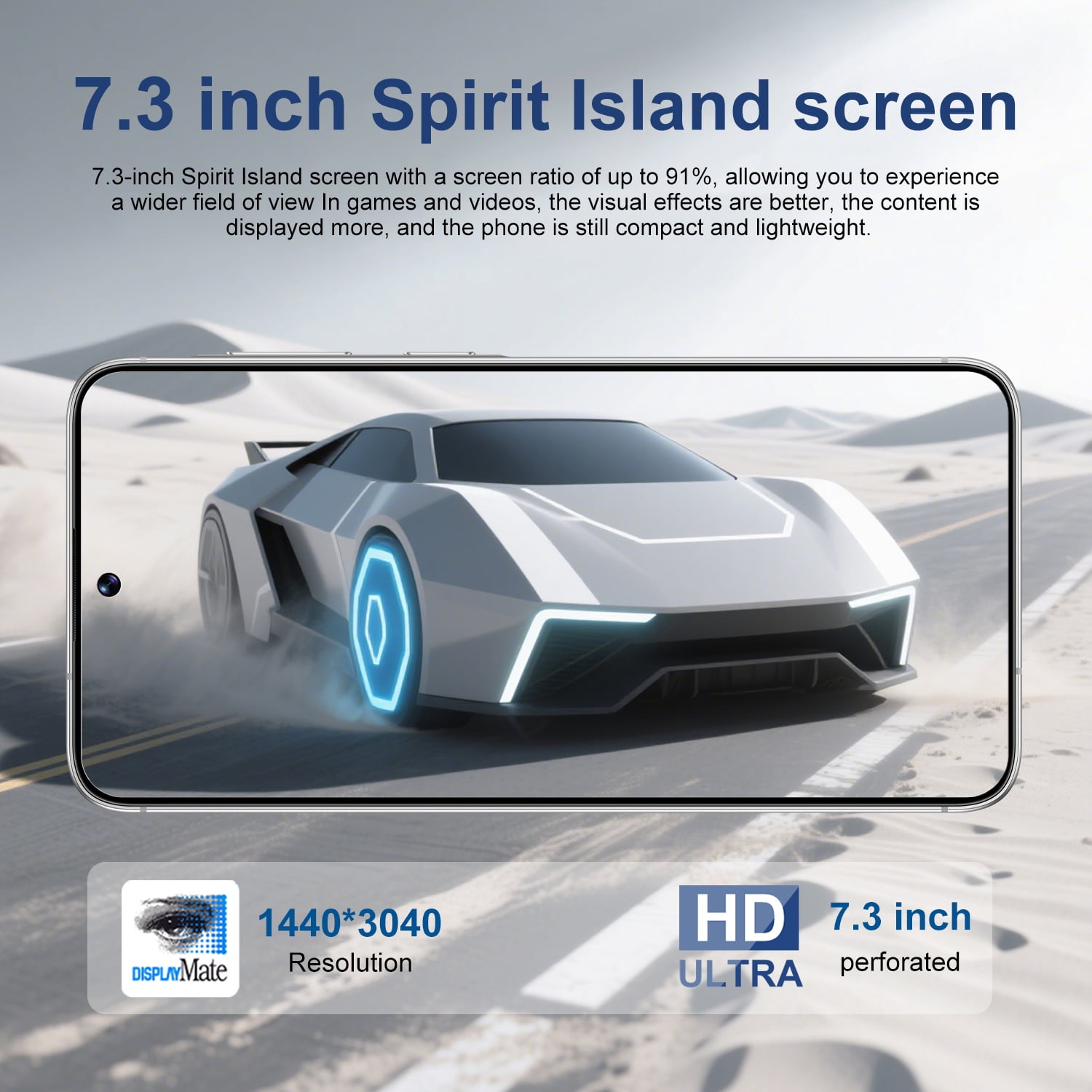 A56 5G Unlocked Android Smartphone, 7.3" HD Display, 16GB RAM + 1TB Storage, 108MP Camera, 8000mAh Long-Lasting Battery, Snapdragon 8 Gen 3, Dual SIM