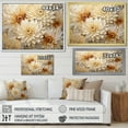 thumbnail image 4 of Designart "Minimalist Beige And Gold Mums Painting" Mums Floater Framed Canvas Prints, 4 of 5