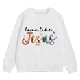 thumbnail image 6 of XEGLSBU Hoodies for Girls 14-16 Girl's Graphic Prints Sweatshirt Crewneck Long Sleeve Cute Drop Shoulder Pullover Tops White-B Size 9-10 Years, 6 of 6