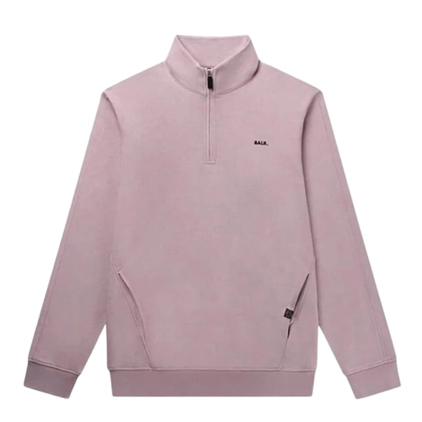 Sudadera Hoodie BALR Half Zip Burnished Lilac