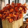 thumbnail image 6 of Dalrosia Fall Maple Leaves Stems Artificial Fall Foliage Branches Fake Autumn Leaf for Decorations, 6 of 7