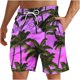 thumbnail image 1 of Pantalones Cortos Casuales de los Hombres Impresos Pantalones de Playa con Cordón de Bolsillo Deportivos, Poliéster Ligero para Primavera Verano Al Aire Libre Y Diario, 1 of 8