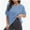 Dark blue, variant on Womens T-Shirts Loose Fit Crewneck Short Sleeve Summer Casual Blouse Tee Tops