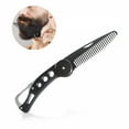 thumbnail image 2 of Kaonry 2pc Stainless Steel Comb, Stainless Folding Beard Comb Portable Multifunction Anti Static Fine to Medium Metal Hair Comb for Men Grooming Combing Hair Beard and Mustache Styling, 2 of 9