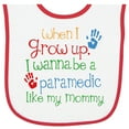 thumbnail image 2 of Inktastic Paramedic Like Mommy Baby Terry Cloth Bib, 2 of 3