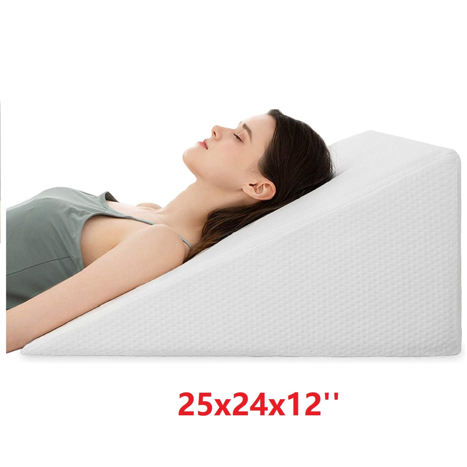 Kolbs Cooling Lumbar Back Support Pillow for Sleeping | Stylish Chic Jacquard Cover | Memory Foam Bedding Pillow for Lower Back Pain Support, Knee Hip