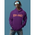thumbnail image 2 of New Jersey Varsity Style Hoodie Men -Image by Shutterstock, Male 3X-Large, 2 of 4