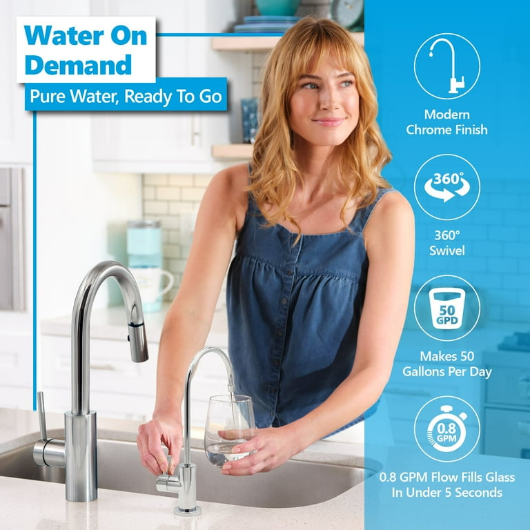 6 Stage 50 GPD -Superior Reverse Osmosis pH+ Alkaline Mineral Under the Sink Water Filter System 6 Stage 50 GPD -Superior Reverse Osmosis pH+ Alkaline Mineral Under the Sink Water Filter System