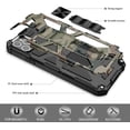 thumbnail image 4 of Case for iPhone 11 Pro Max,Camouflage Design Phone Case Heavy Duty Shockproof Military Grade Anti-Fall Protection Built-in Magnetic Kickstand Cover for iPhone 11 Pro Max MC Army Green, 4 of 11