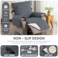 thumbnail image 6 of Y YUNHSOM Waterproof Stretch Recliner Chair Covers, Stable Washable Slipcovers Chair Protectors for Home, Kitchen, Office (Gray Blue,23 In), 6 of 7