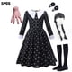 thumbnail image 3 of Disfraz de bruja de vampiro para niña, vestidos de carnaval de fantasía, disfraz de sirena Addams, novia fantasma, Caperucita Roja, 2024, 3 of 5