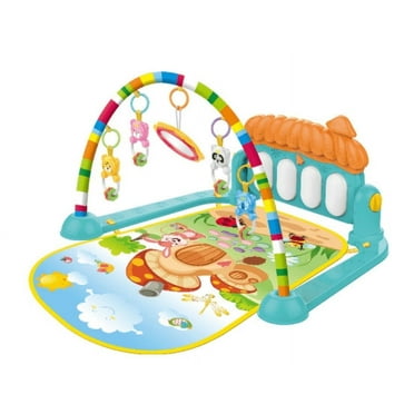 Cowin Baby Play Mat for Infant with Music and Mirror, Newborn Piano Activity Center Toys Gym Floor Playmat for Boys Girls