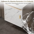 thumbnail image 4 of Gabinete de Baño de Lavamanos y Espejo, Armario de Pared para Baño con Estante, 4 of 9