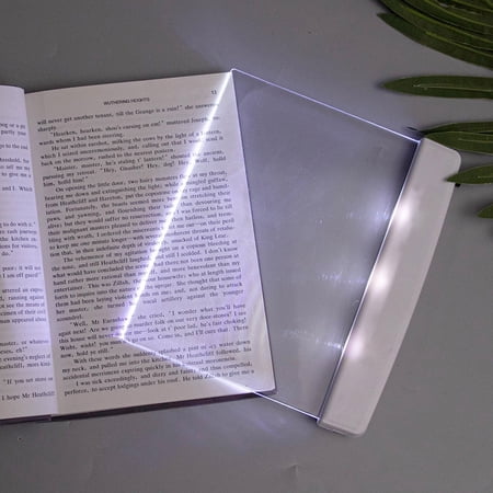 JLFNYA Small Reading Light Book Light for Reading Flat Book Light for Reading in Bed at Night Rechargeable Clear LED Flat Reading Light Gift for Reader Long Lasting for Bedroom Dorm Family