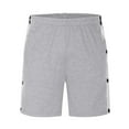 thumbnail image 4 of Abomasnow Men's Shorts Tear Away Shorts Side Snap Hiking Shorts Color Block Cotton Wide Leg Loose Fit Break Away Shorts with Pockets on Clearance, 4 of 7