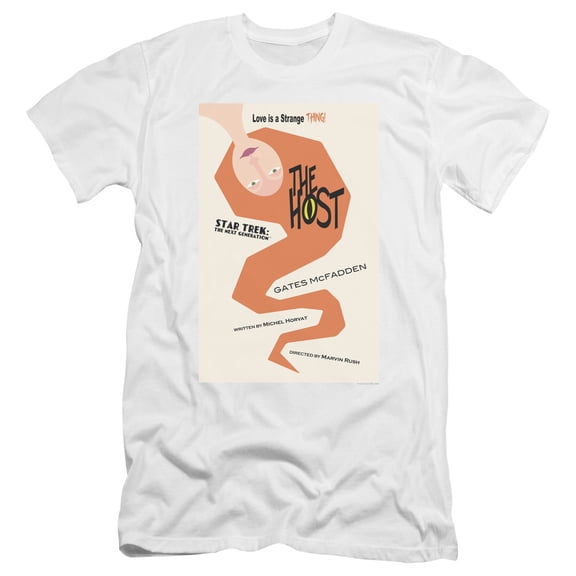 Star Trek Tng Season 4 Episode 23 Premium Canvas Adult Slim Fit 30/1 T-Shirt White