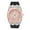 Rose Gold, variant on Men's 43mm Iced Out Octagon Watch – Silicone Band, Baguette Dial, Quartz Movement, Luxury Hip-Hop Style - Rose Gold Finish