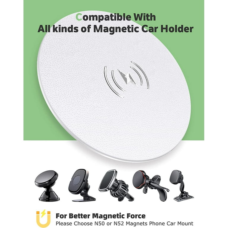 Soft Flexible Magnetic Plate for Magnetic Phone Mount, Luxurious Phone Magnet Sticker allows Wireless Charging, Size: One Size