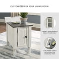thumbnail image 4 of Signature Design by Ashley Havalance Chairside End Table with USB Charging, White/Gray, 4 of 7