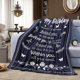 thumbnail image 3 of LHSHID Flannel Throw Blanket Dark Blue Birthday Theme Ideas for Women/Men 50"x60", 3 of 4